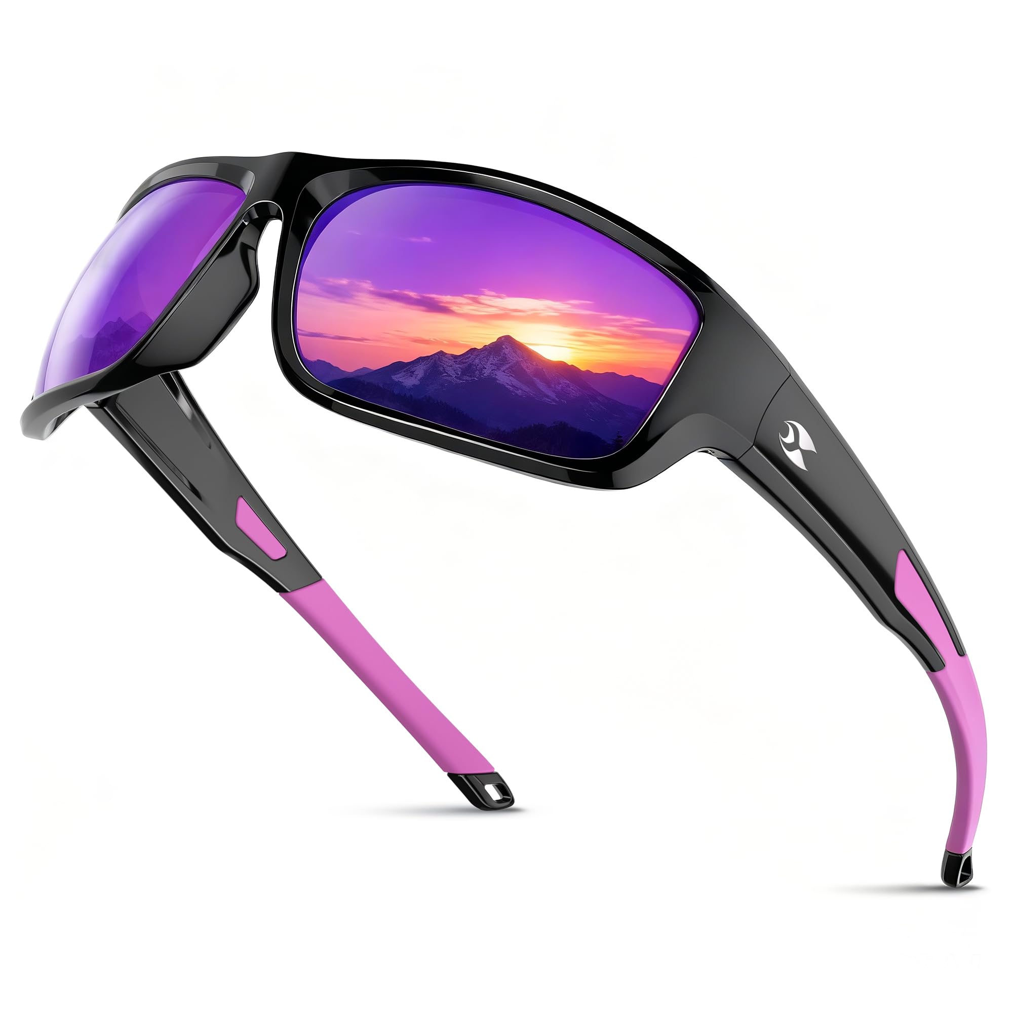 Polarized Sunglasses, UV400 Protection Wrap Around Sun Glasses for Golf Fishing Running Driving