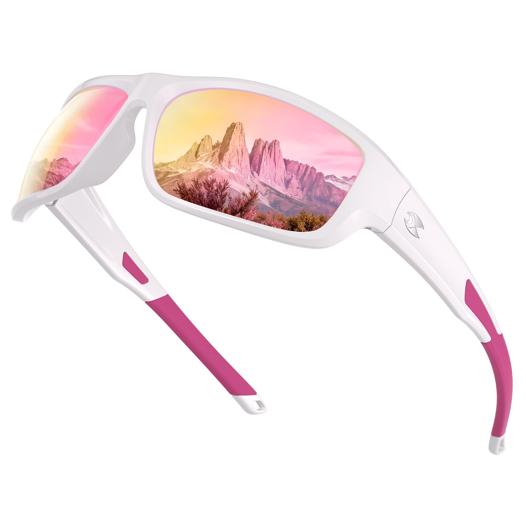 Polarized Sunglasses, UV400 Protection Wrap Around Sun Glasses for Golf Fishing Running Driving