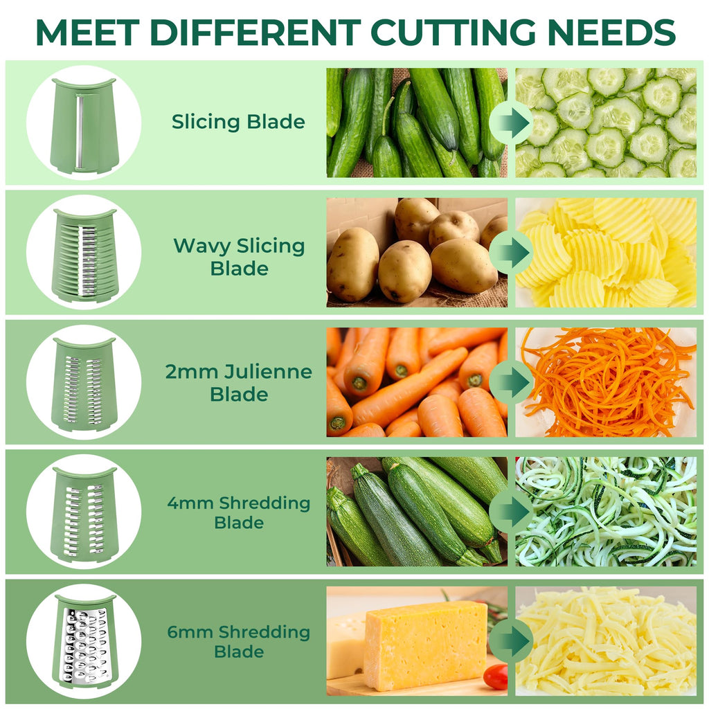 Food Grater with Handle - Vegetable Shredder