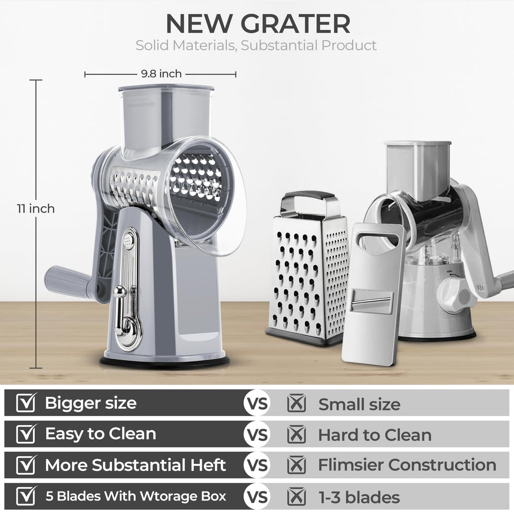 Averra Vegetable Grater for Home Use, Food Chopper for Kitchen