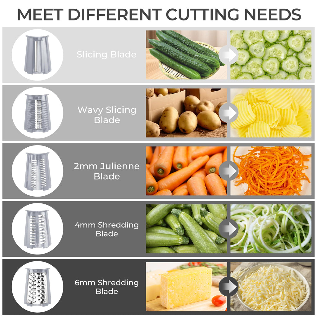 Averra Vegetable Grater for Home Use, Food Chopper for Kitchen