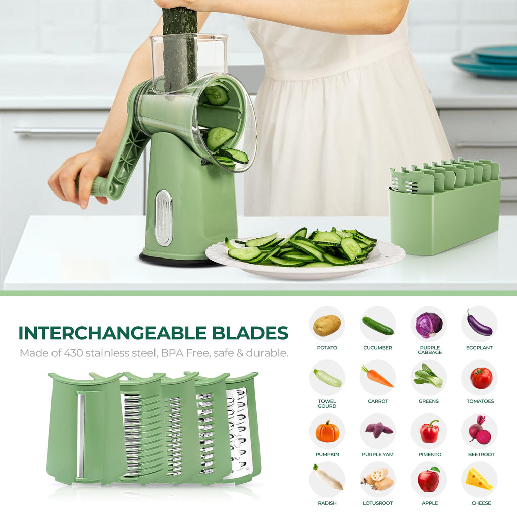 Food Grater with Handle - Vegetable Shredder