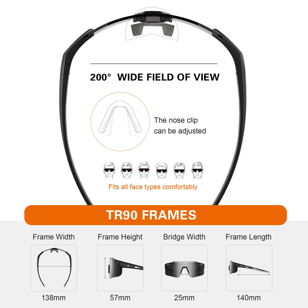 Polarized Sports Sunglasses for men and women