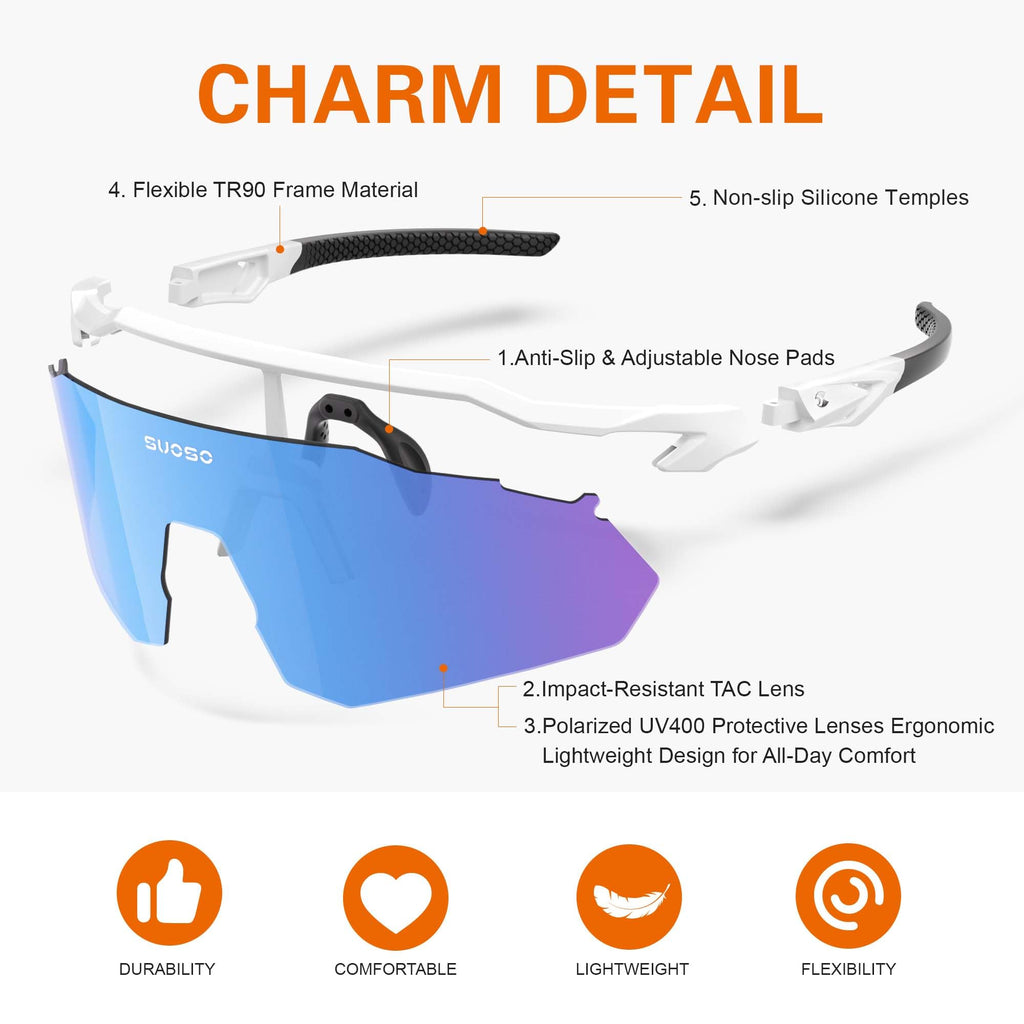 Polarized Sports Sunglasses