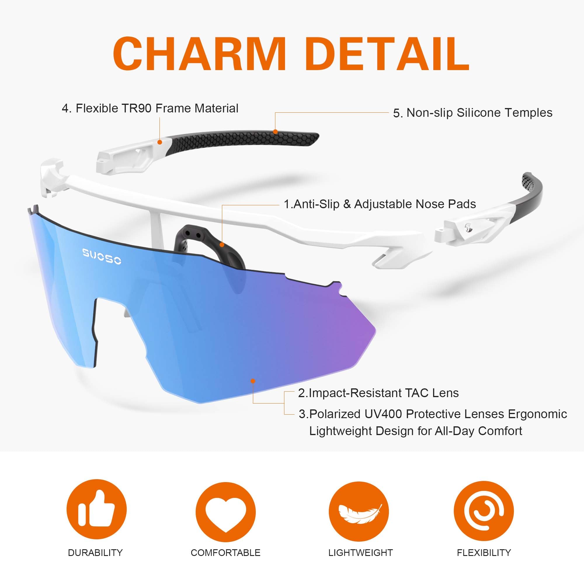 Polarized Sports Sunglasses