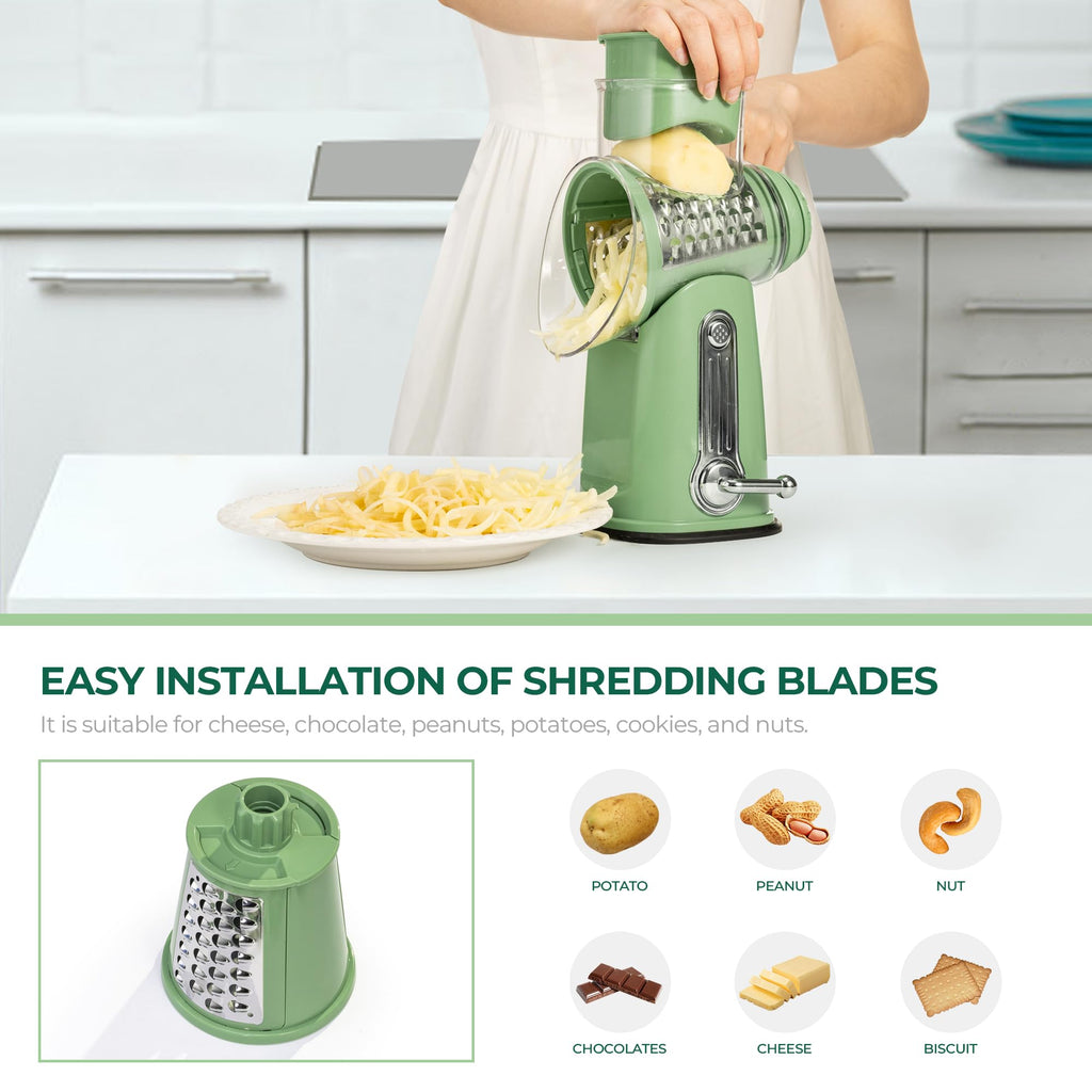 Food Grater with Handle - Vegetable Shredder