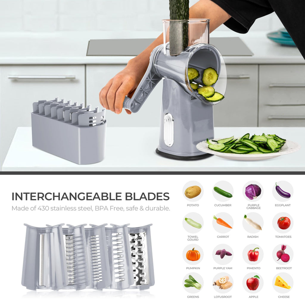 Averra Vegetable Grater for Home Use, Food Chopper for Kitchen