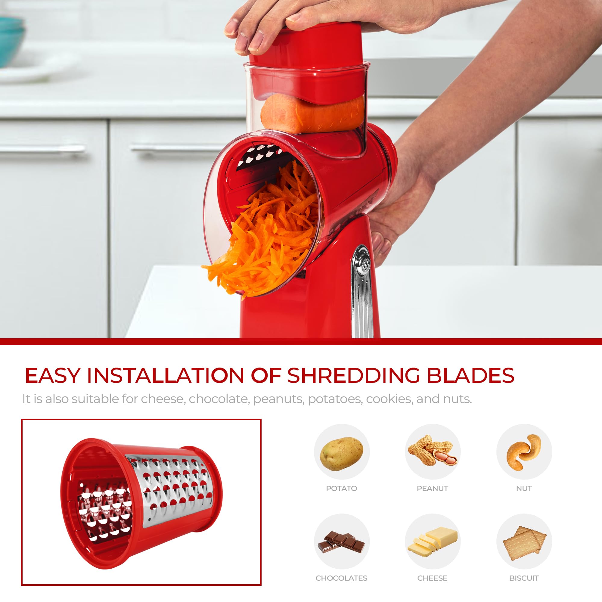 Averra Vegetable Grater for Home Use