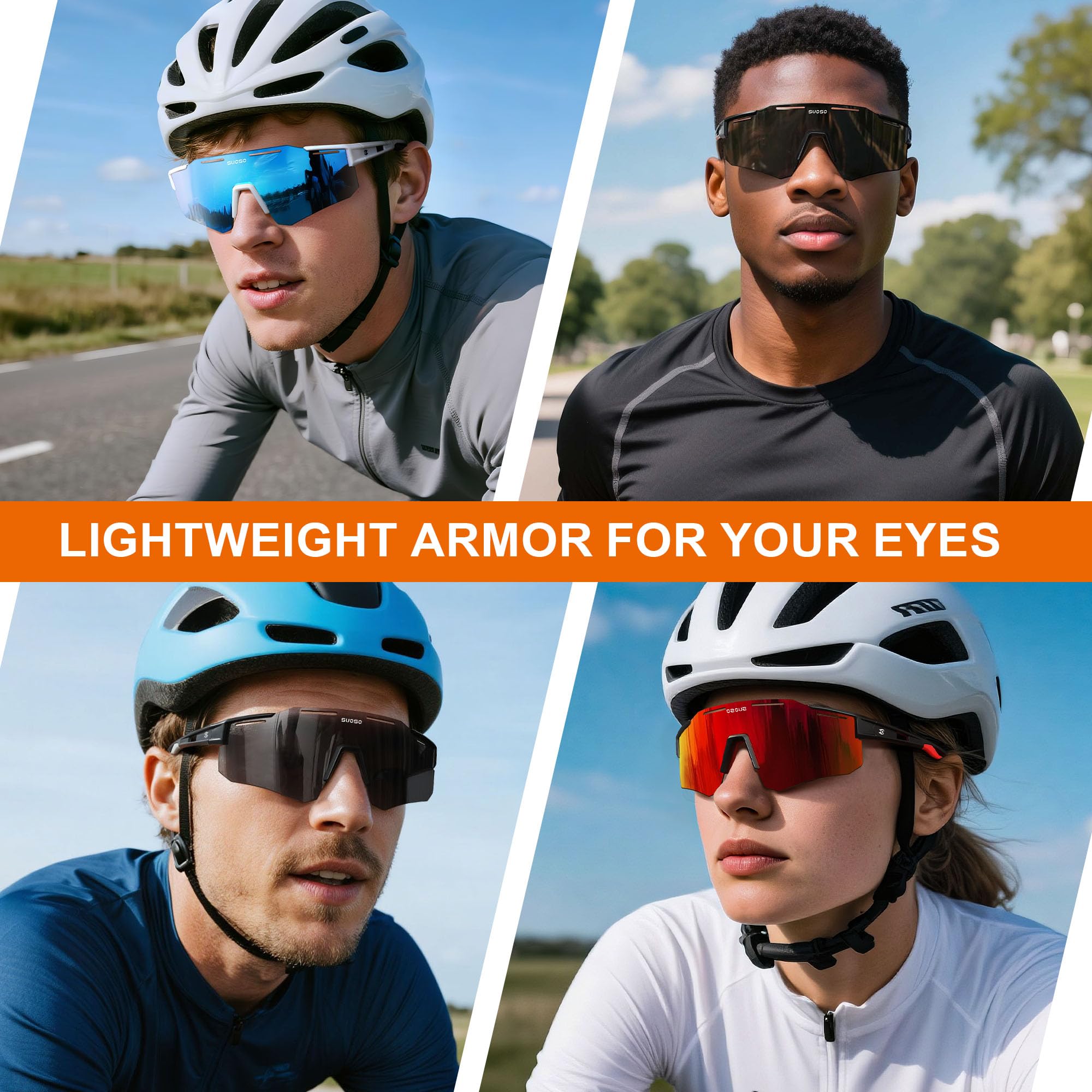 Polarized Sports Sunglasses for men and women